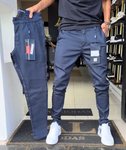Herren Slim-Fit Freizeithose in Unifarben – Komfortabel 🧗‍♂️, Stylish 🛠️ & Perfekt für Jedes Outfit 🚀