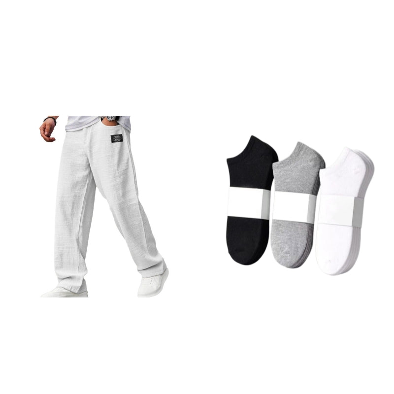 🌞Frühlingserwachen: 50% Rabatt!☁️Sommer-Essential: Atmungsaktive Baumwoll-Leinen-Hose für Herren – Maximaler Komfort & Stil