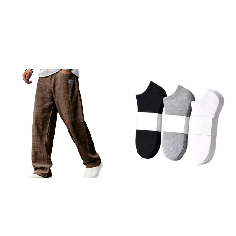 🌞Frühlingserwachen: 50% Rabatt!☁️Sommer-Essential: Atmungsaktive Baumwoll-Leinen-Hose für Herren – Maximaler Komfort & Stil