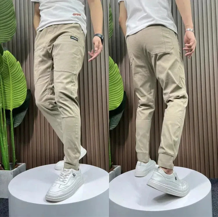 🔥Kaufen Sie 2 Gratis Versand-Hochelastische Skinny-Cargohose mit mehreren Taschen für Herren👖