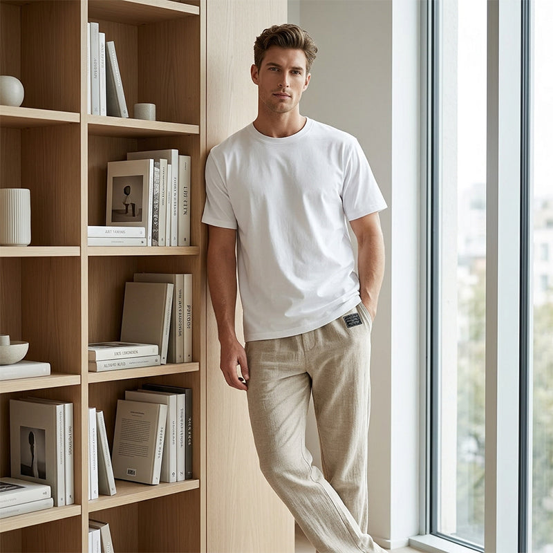 🌞Frühlingserwachen: 50% Rabatt!☁️Sommer-Essential: Atmungsaktive Baumwoll-Leinen-Hose für Herren – Maximaler Komfort & Stil