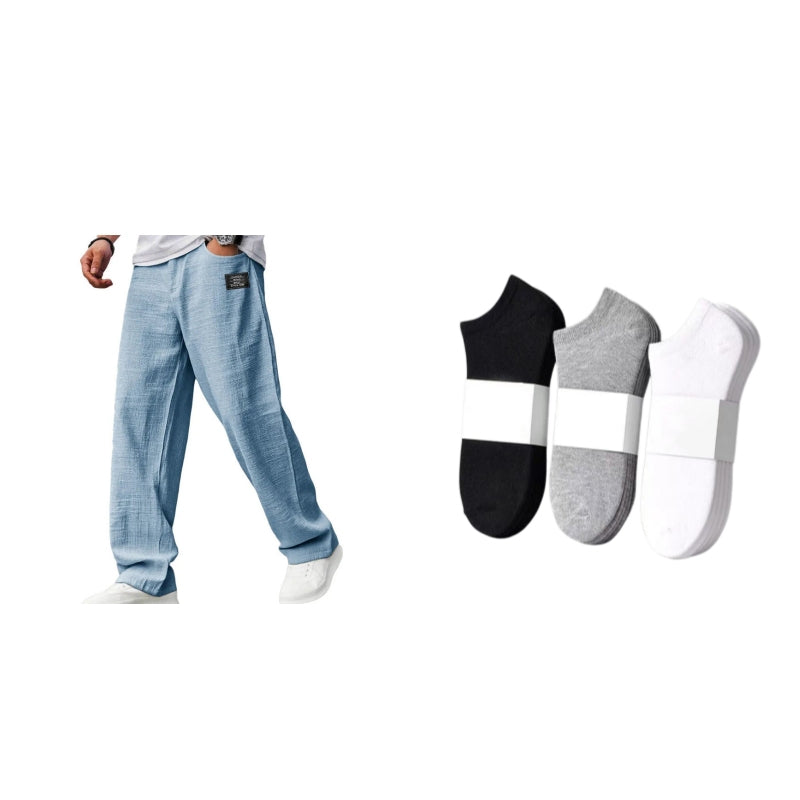 🌞Frühlingserwachen: 50% Rabatt!☁️Sommer-Essential: Atmungsaktive Baumwoll-Leinen-Hose für Herren – Maximaler Komfort & Stil