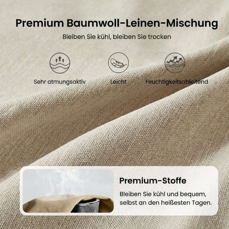 🌞Frühlingserwachen: 50% Rabatt!☁️Sommer-Essential: Atmungsaktive Baumwoll-Leinen-Hose für Herren – Maximaler Komfort & Stil