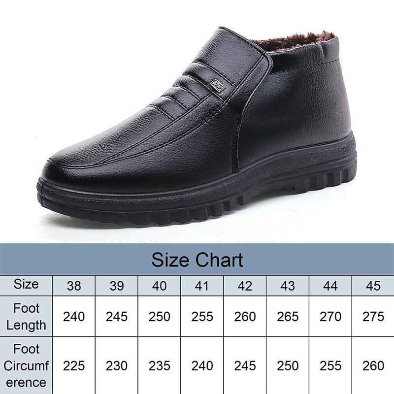 🎁[Bestes Geschenk für Ihn] Bequeme Plüsch gefütterte warme Schneestiefel für Männer