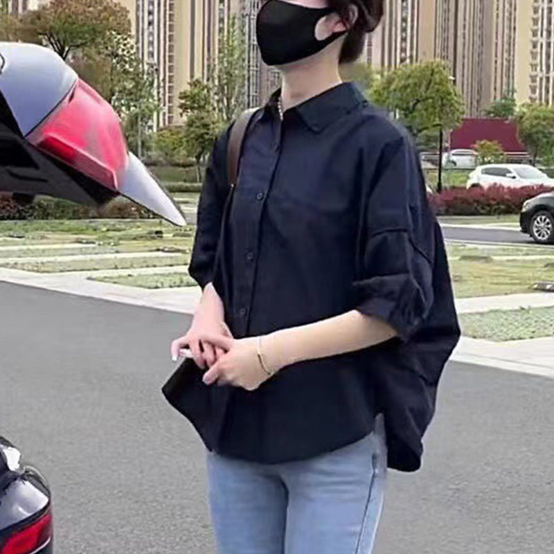 Damen Loose Fit Klassisches Hemd