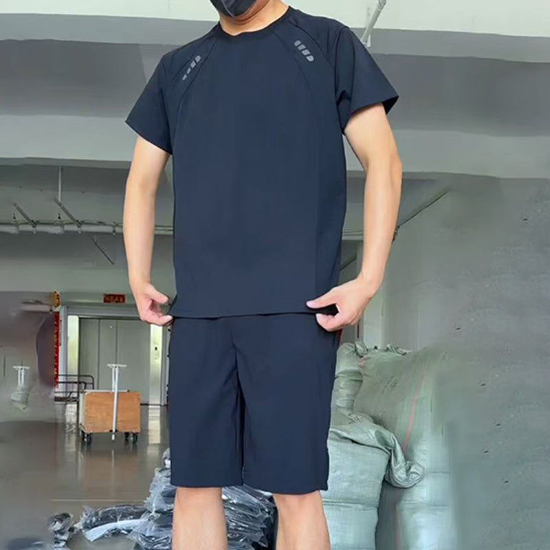 🔥Herren leichtes Freizeit-Set aus Oberteil und Shorts