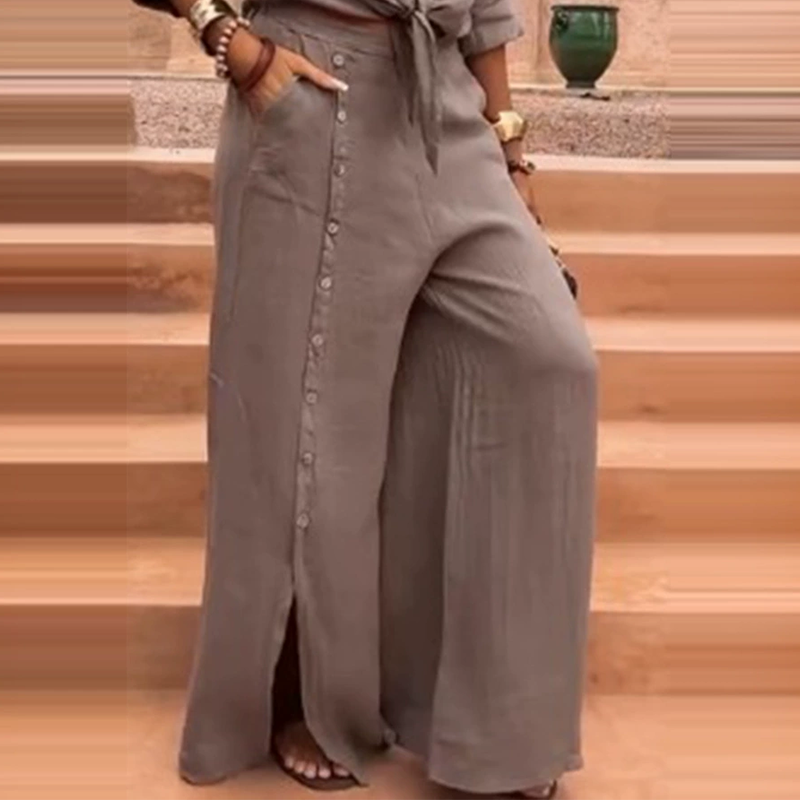 Elegantes 2-teiliges Set für Damen in Uni-Farbe