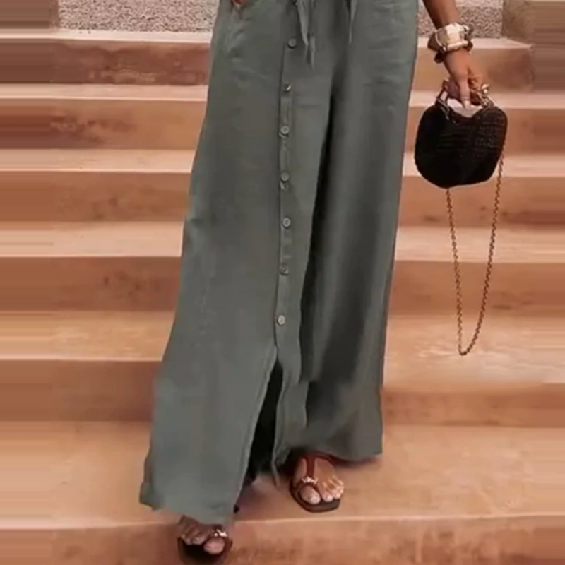 Elegantes 2-teiliges Set für Damen in Uni-Farbe