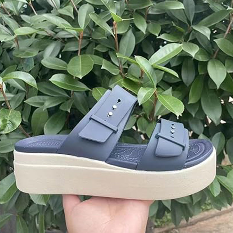 🌟 Damen-Komfortable Flache Plateausandalen☁️👡