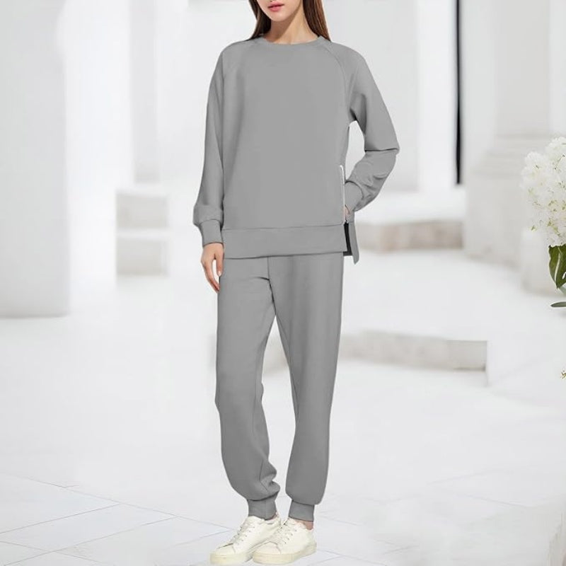 Gemütliches Sweatshirt- und Hosen-Zweiteiler-Set für Damen