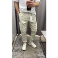 Casual Herren-Cargohose in Uni-Farben