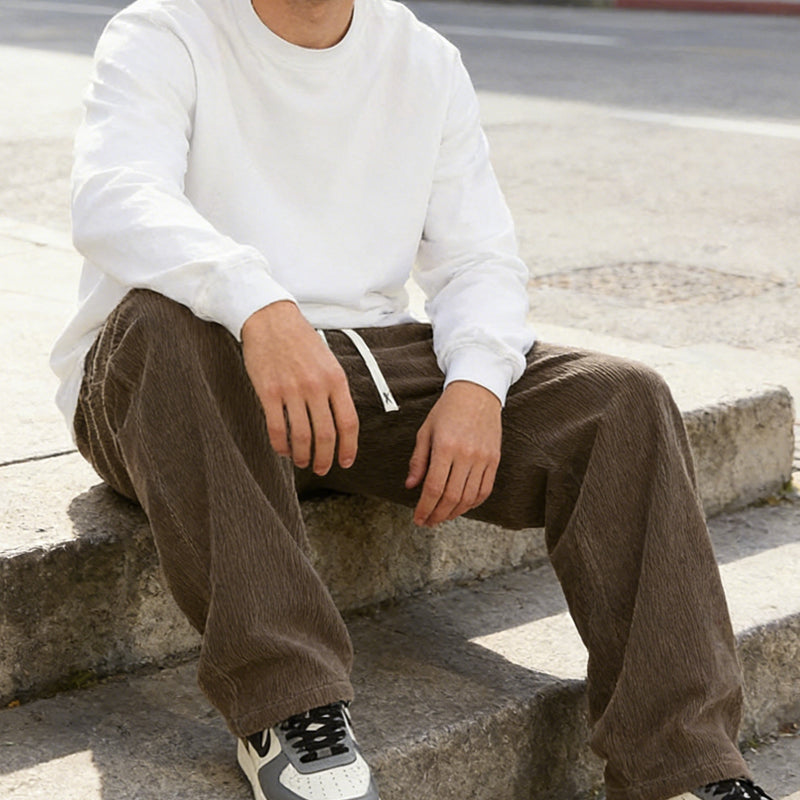 🎉 Neujahrsgeschenk – 50% RABATT!👖 Herren-Cordhose mit Kordelzug: Bequem & vielseitig für Freizeit & Alltag