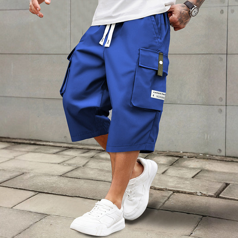 🌞Frühlingserwachen: 50% Rabatt!🚀 Herren Lässige 3/4-Cargo-Hose mit Kordelzug – Praktisch, atmungsaktiv & stylisch für warme Tage