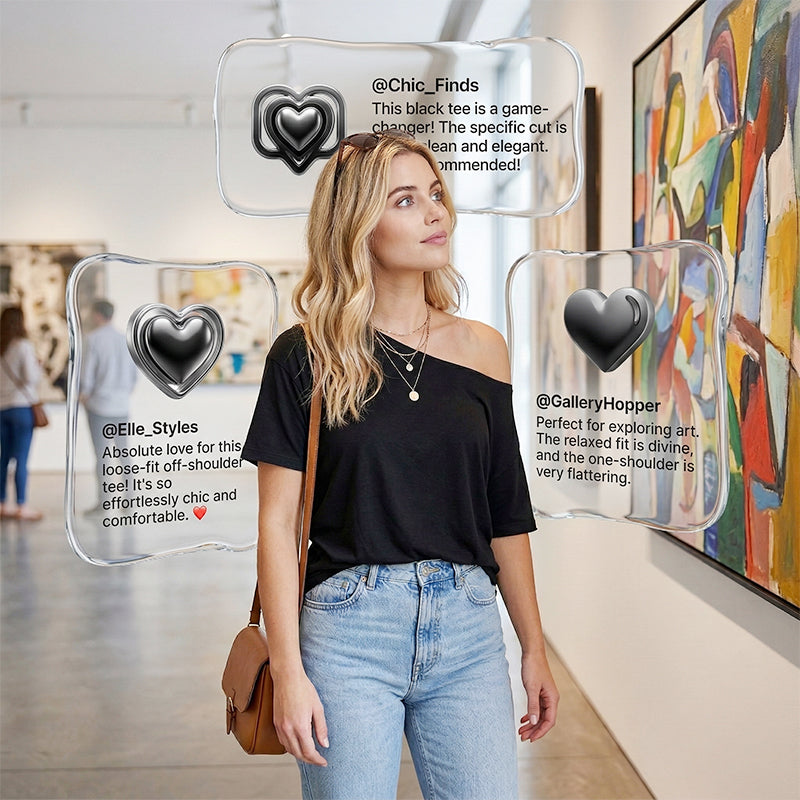 🌞Frühlingserwachen: 50% Rabatt!👕 Damen Schulterfreies Oberteil 2er-Set – Lockerer Drop-Shoulder-Schnitt & Raffierter Saum, Atmungsaktiv & Vielseitig