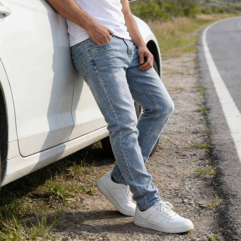 🌞Frühlingserwachen: 50% Rabatt!🔥Die ultimative Komfort-Jeans: Herren Slim-Fit Stretch-Jeans im Vintage-Look