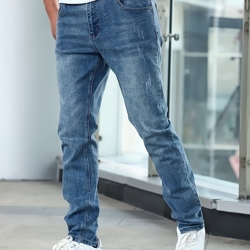 🌞Frühlingserwachen: 50% Rabatt!🔥Die ultimative Komfort-Jeans: Herren Slim-Fit Stretch-Jeans im Vintage-Look