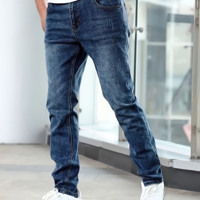 🌞Frühlingserwachen: 50% Rabatt!🔥Die ultimative Komfort-Jeans: Herren Slim-Fit Stretch-Jeans im Vintage-Look