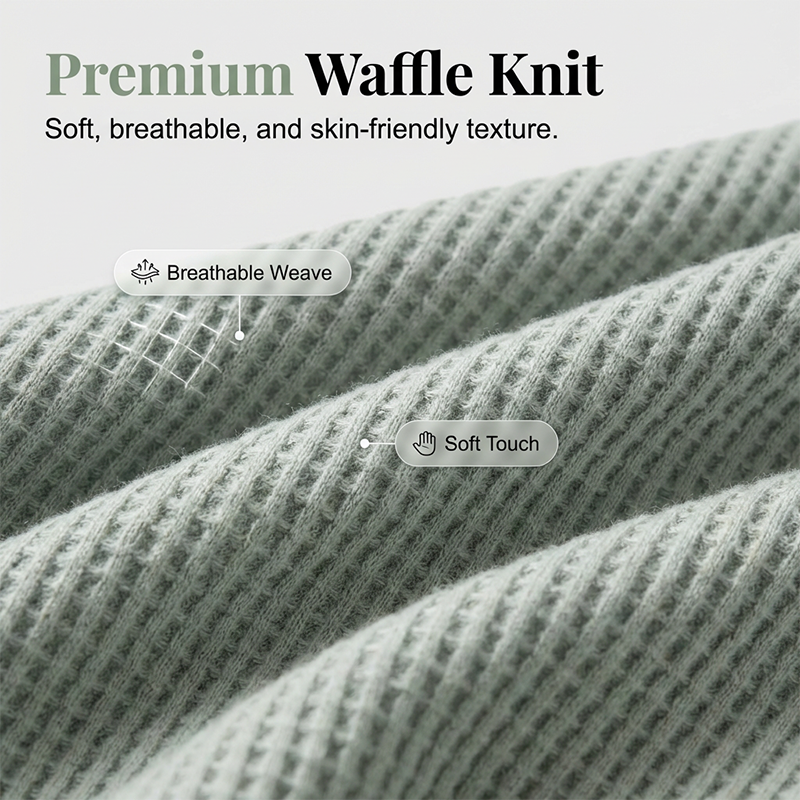🌞Frühlingserwachen: 50% Rabatt!💎Premium Waffelstrick-Set (2-teilig) – Dein ultimatives Loungewear-Upgrade