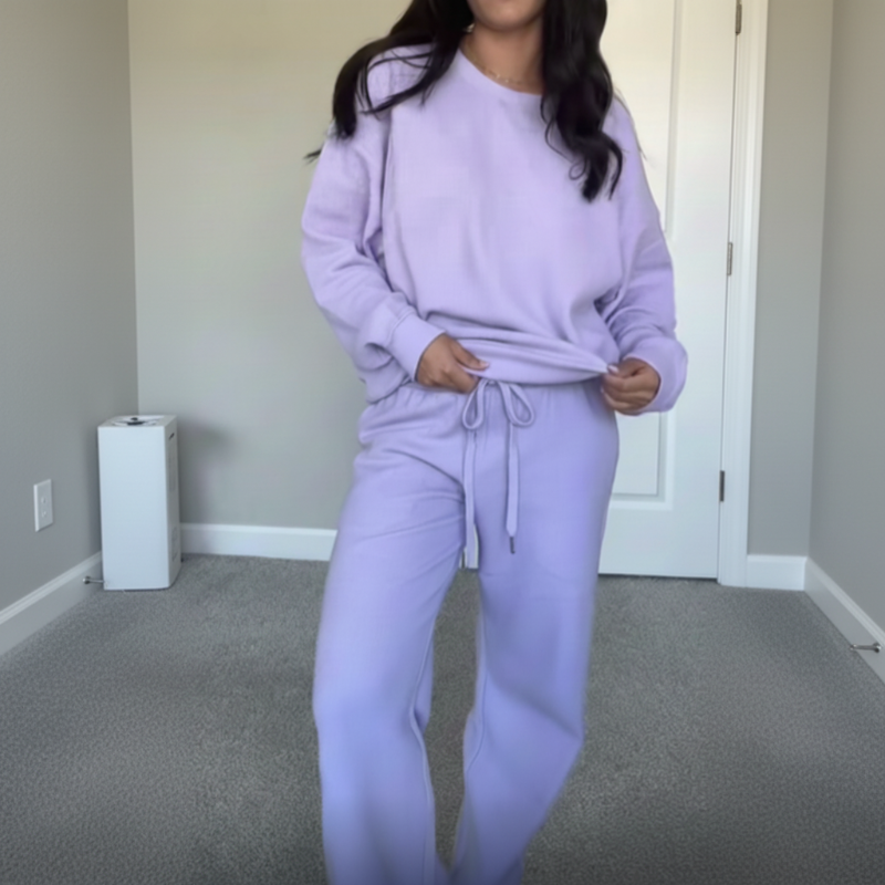 🌞Frühlingserwachen: 50% Rabatt!💎Premium Waffelstrick-Set (2-teilig) – Dein ultimatives Loungewear-Upgrade