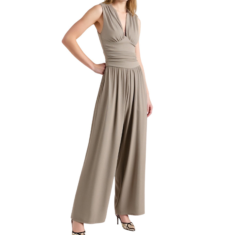 🌞Frühlingserwachen: 50% Rabatt!🎉Der Wow-Jumpsuit "Confidence": Tiefer V-Ausschnitt & Figurschmeichelnde Silhouette