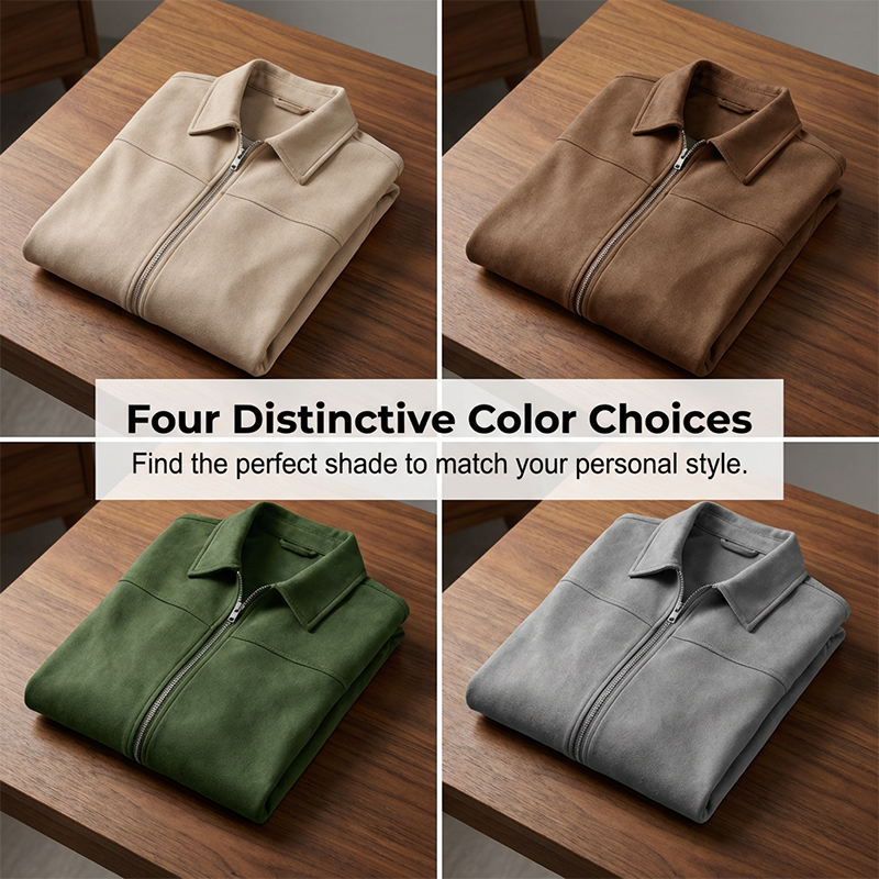 🌞Frühlingserwachen: 50% Rabatt!💎Herren-Jacke in Wildleder-Optik: Der Allrounder für Office & Freizeit