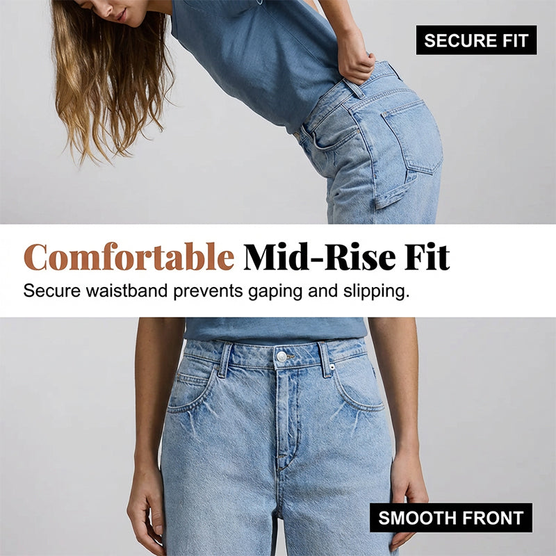 Stretch Comfort Curved Denim Pants